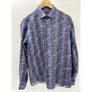 VISCONTI Men’s Long Sleeve SHIRT Size Medium Multi Color